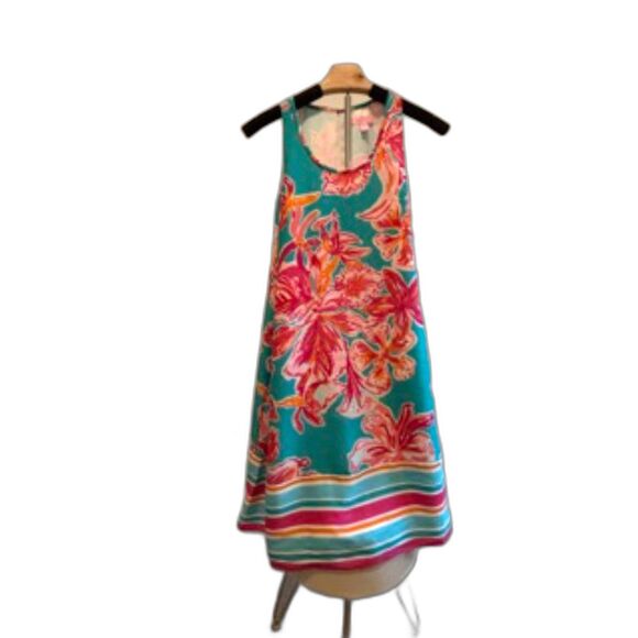 Lilly Pulitzer Dresses & Skirts - Lilly Pulitzer Ophelia Pima Cotton Jersey Knit Print Sleeveless Swing Dress, M